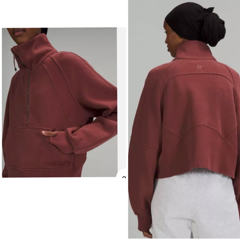 Lululemon athletica scuba oversized half zip sweatshirt hoodie size xs/s